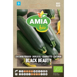 Seminte bio de dovlecel Amia Black Beauty 2 grame